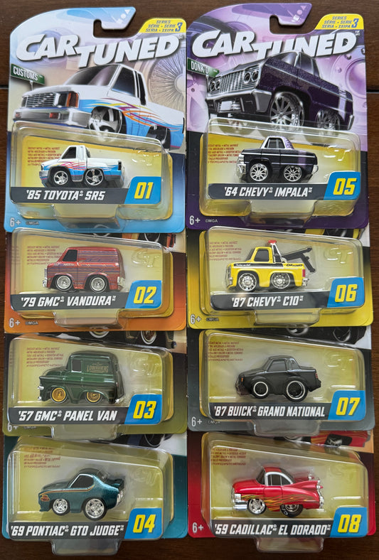 CarTuned 1:64 Series 3 Hobby Alternate Set of 8 Factory Sealed Case