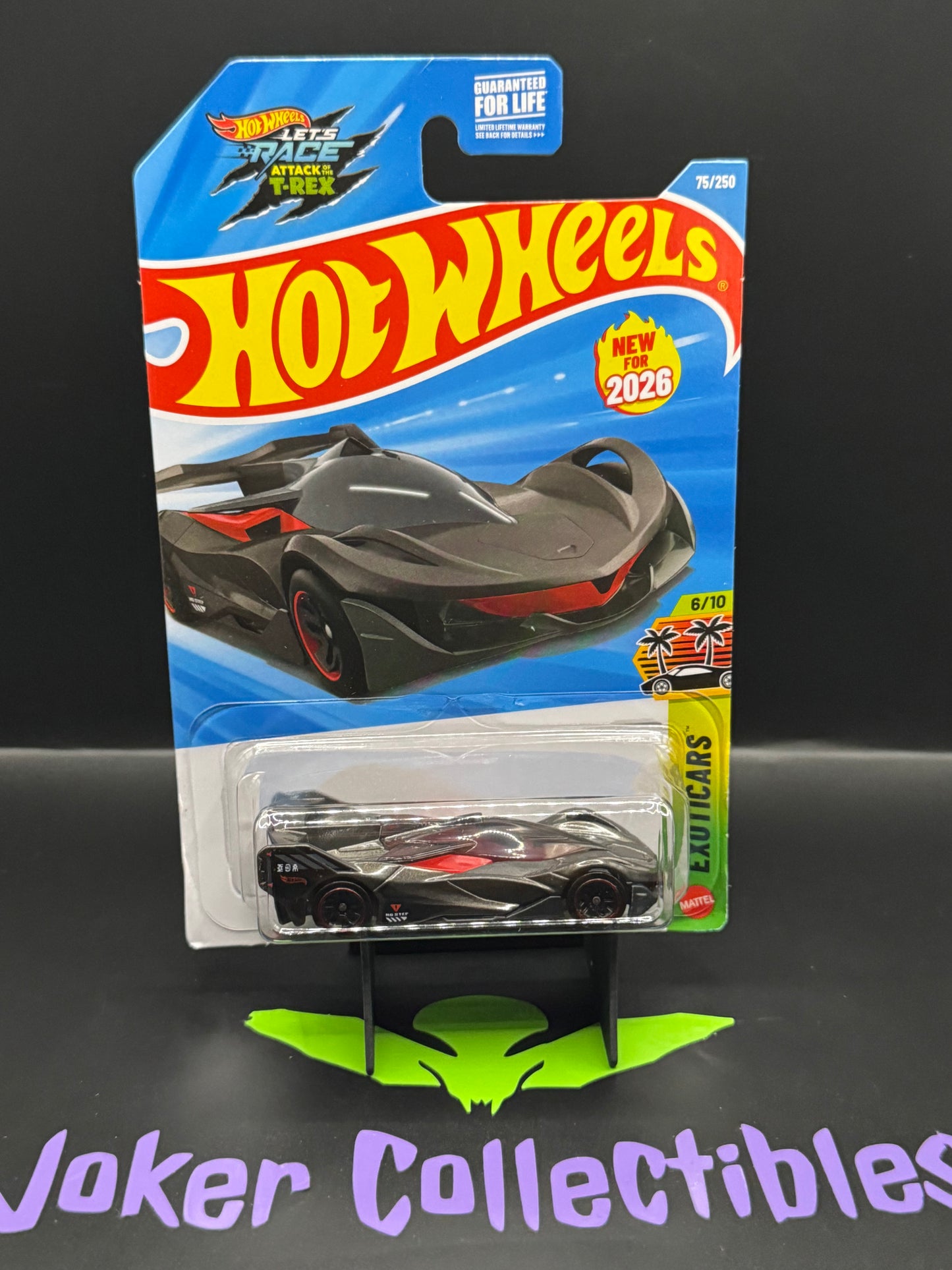 Hot Wheels 2026 Black Gray X-Cceleron 75/250 Exoticars 6/10 M Case