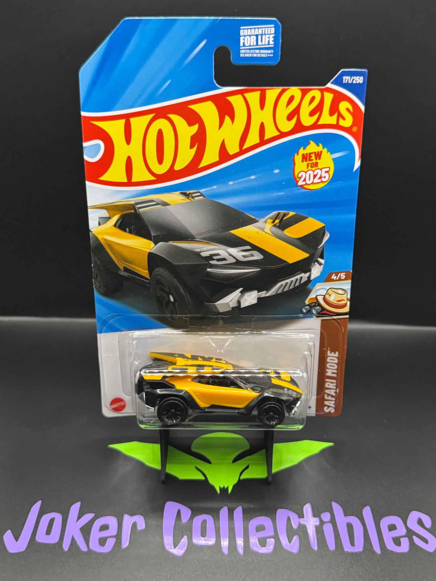 Hot Wheels 2025 Yellow Amaru GTC 171/250 Safari Mode 4/5 N Case