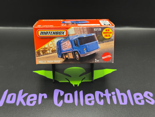 Matchbox 2025 Power Grabs Blue MBX EV Trash Truck # 62/125 F Case