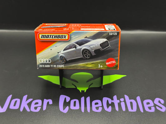 Matchbox 2025 Power Grabs Silver 2019 Audi TT RS Coupe # 53/125 F Case