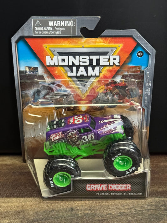 Spin Master Monster Jam 2024 Series 36 Grave Digger 30th Anniversary