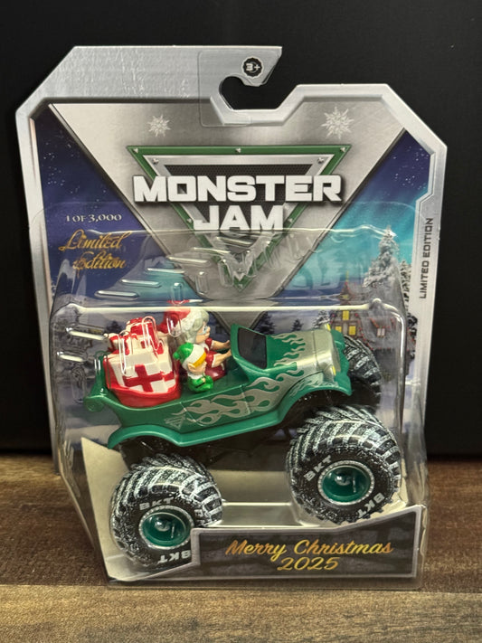 Spin Master Monster Jam 2025 Limited Edition Christmas Mrs. Clause Sleigh