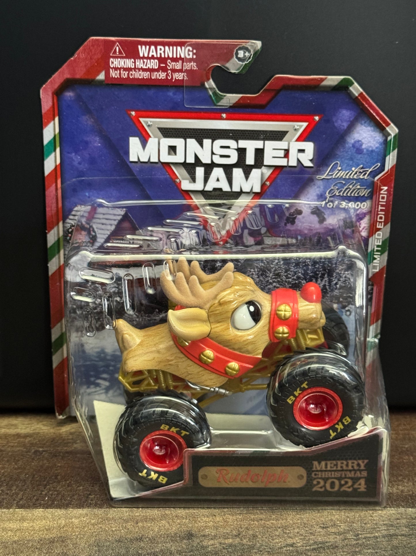Spin Master Monster Jam 2024 Limited Edition Christmas Rudolph Reindeer