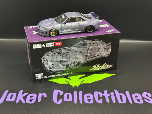 Kaido House Chase Nissan Skyline GT-R R33 Active Carbon R V2 Purple Carbon KHMG163