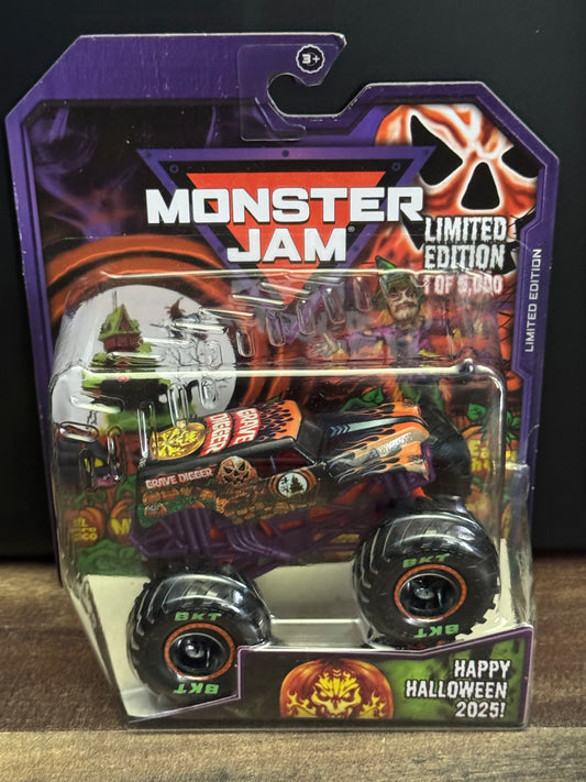 Spin Master Monster Jam 2025 Limited Edition Halloween Grave Digger