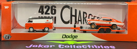 M2 Machines Hauler 1967 Dodge A100 Panel Van & 1966 Dodge Charger Gasser R87 25-14