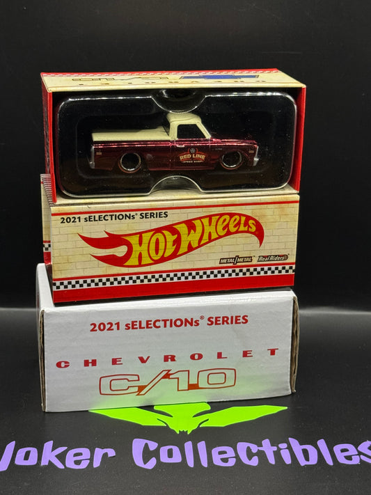 Hot Wheels 2021 sELECTIONS Series RLC Red Line Club '69 Chevrolet C/10 Short Bed Oxblood Red