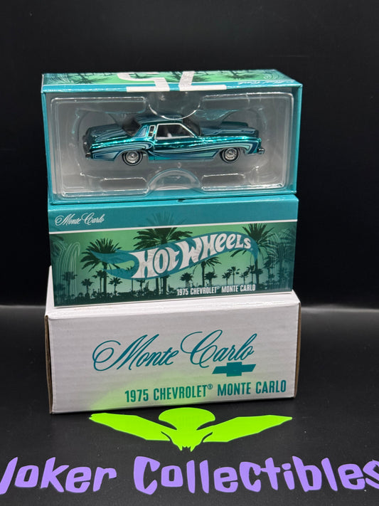 Hot Wheels 2024 RLC Exclusive Red Line Club 1975 Chevrolet Monte Carlo Teal