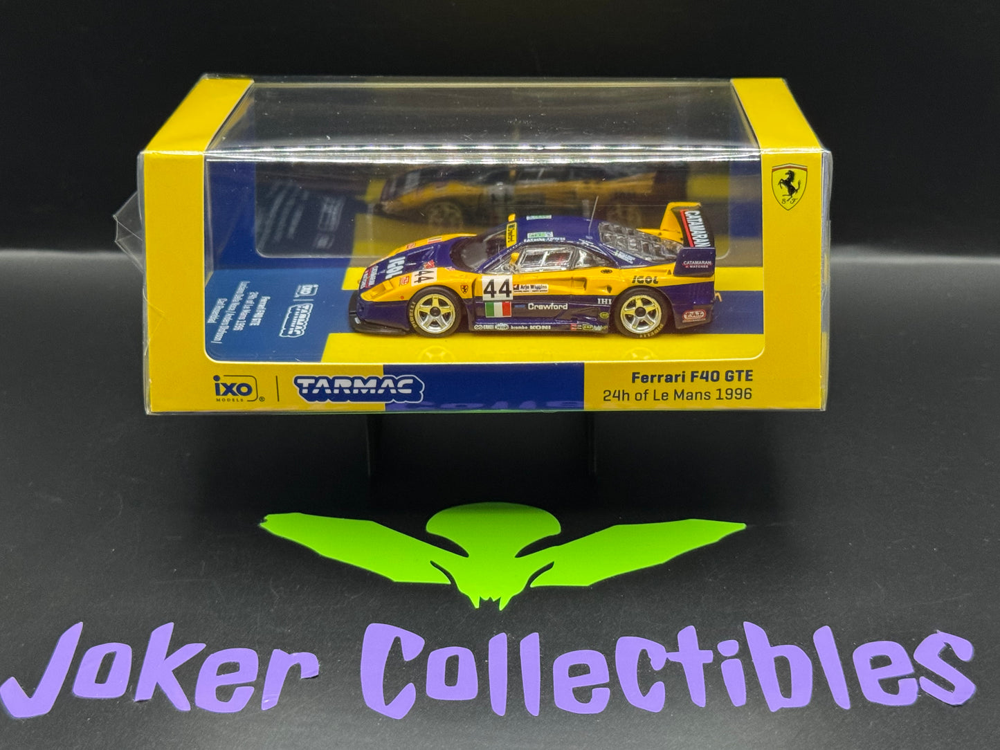 Tarmac Works Hobby64 Ferrari F40 GTE 24h of Le Mans 1996 Luciano Della Noce Anders Olofsson Carl Rosenblad