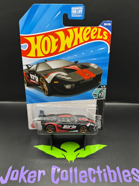 Hot Wheels 2025 Black Borla Ford GT 159/250 Modified 4/5 N Case