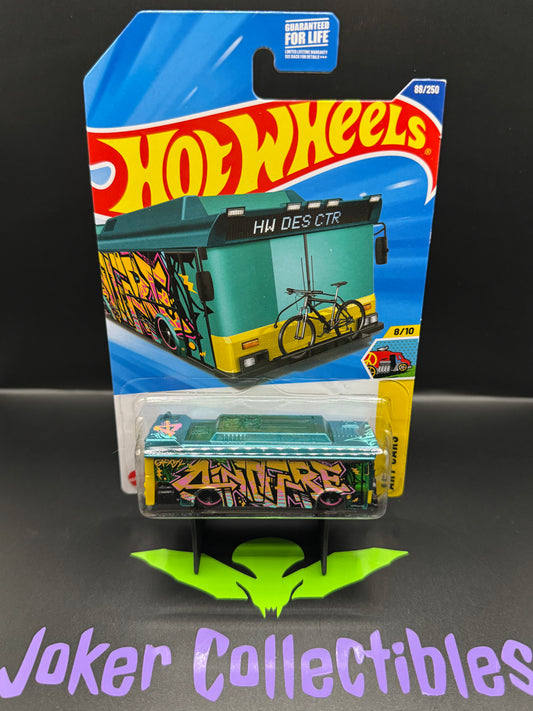 Hot Wheels 2025 Turquoise Blue Green Ain't Fare 88/250 Art Cars 8/10 N Case