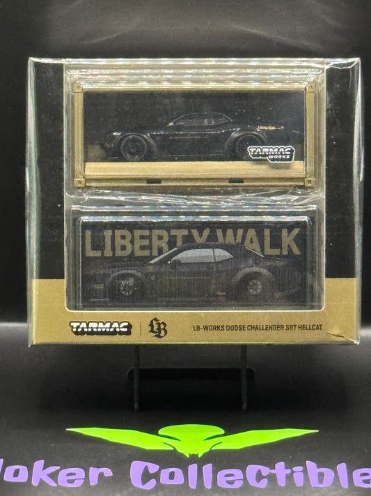 Tarmac Works Global64 LBWK Dodge Challenger SRT Hellcat Black Metallic LB-Works