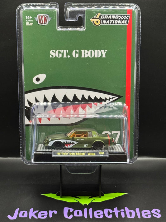 M2 Machines Sgt. G Body 1987 Buick Grand National Custom HS55 25-03 Shark Mouth