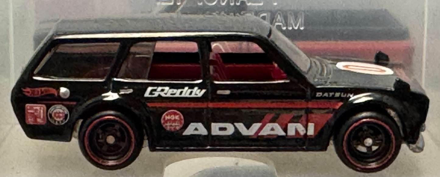 Loose Hot Wheels Premium 2017 Japan Historics Black Advan '71 Datsun Bluebird 510 Wagon