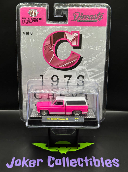 M2 Machines Diecastz Pink 1973 Chevrolet Cheyenne 10 RZ02 21-97 "C" 4 of 8