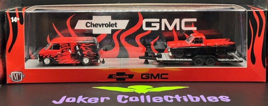 M2 Machines 1973 Chevrolet Van G10 & 1976 GMC Sierra Grande 15 Custom R84 25-06