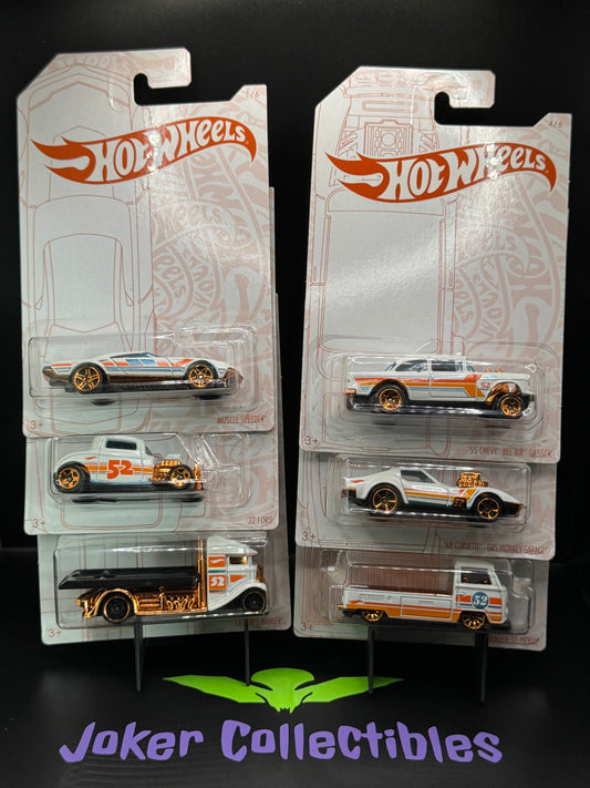 Hot Wheels 2020 52nd Anniversary Pearl & Chrome Set of 6