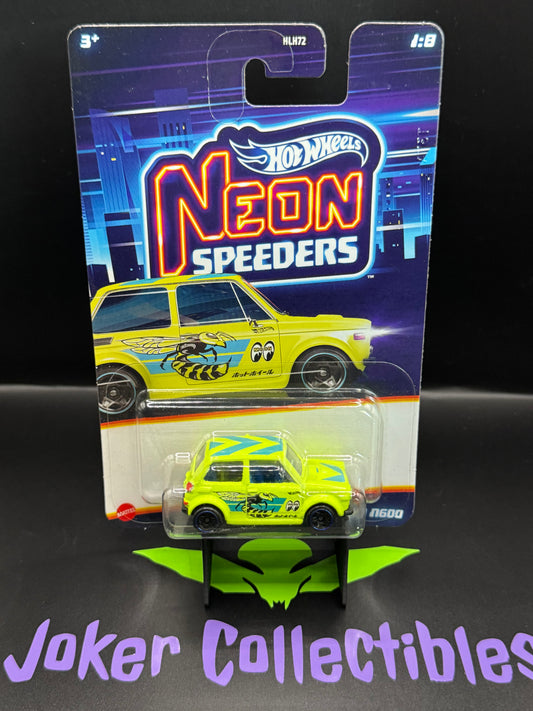 Hot Wheels Neon Speeders Yellow Custom '70 Honda N600 1:8