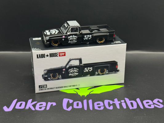 Kaido House Chevrolet Silverado Dually Hot Rod V1 Flat Black KHMG236 Chase Chance