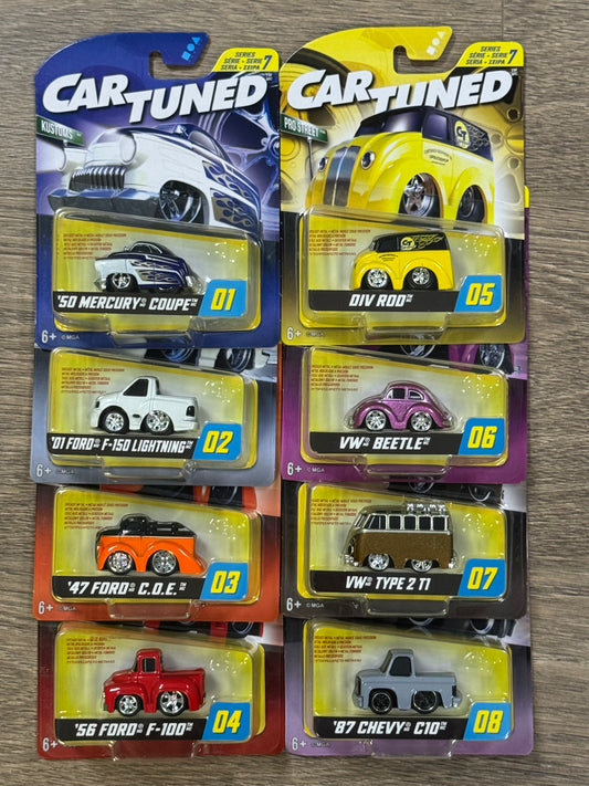 CarTuned Series 7 Hobby Exclusive Set of 8 Factory Sealed Case Car Tuned