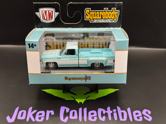 M2 Machines Squarebody Syndicate 1977 Chevrolet Cheyenne Super 30 WMTS18 24-23