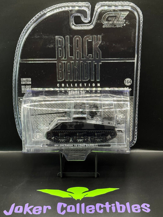 Cracked Blister Greenlight Black Bandit Series 30 M4 Sherman 76 Long Barrell Tank
