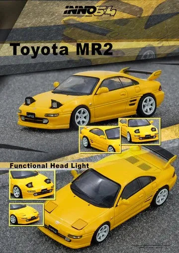INNO64 Toyota MR2 SW20 Yellow