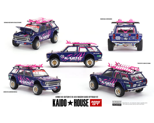 Kaido House Datsun 510 4×4 Wagon Kaido Offroad V2 Purple KHMG149 Preorder