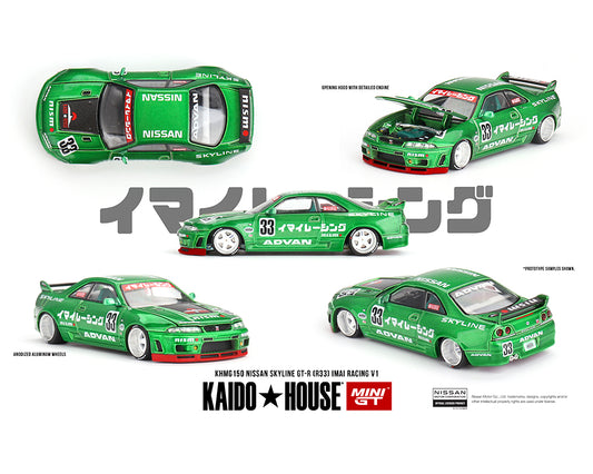 Kaido House Nissan Skyline GT-R R33 Imai Racing V1 Green KHMG150 Preorder