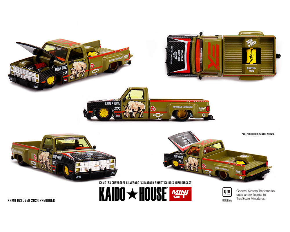 Kaido House Mizu Diecast Chevrolet Silverado Sumatran Rhino KHMG153 Preorder