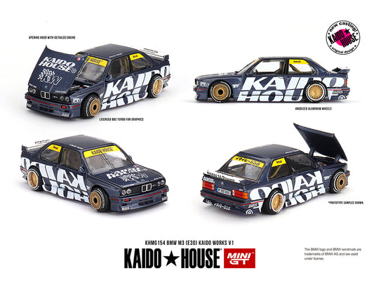 Kaido House BMW M3 E30 Kaido Works V1 Dark Blue KHMG154 Preorder