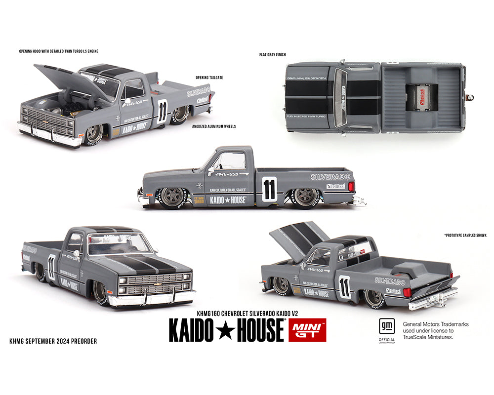 Kaido House Chevrolet Silverado Kaido V2 Grey KHMG160 Preorder