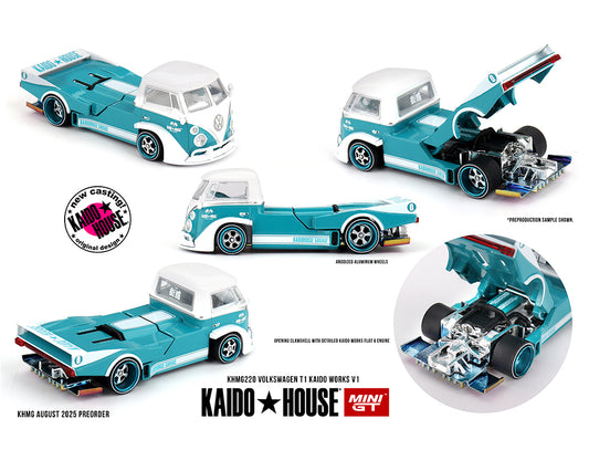 Kaido House Volkswagen T1 KAIDO WORKS V1 Turquoise White KHMG220 Preorder