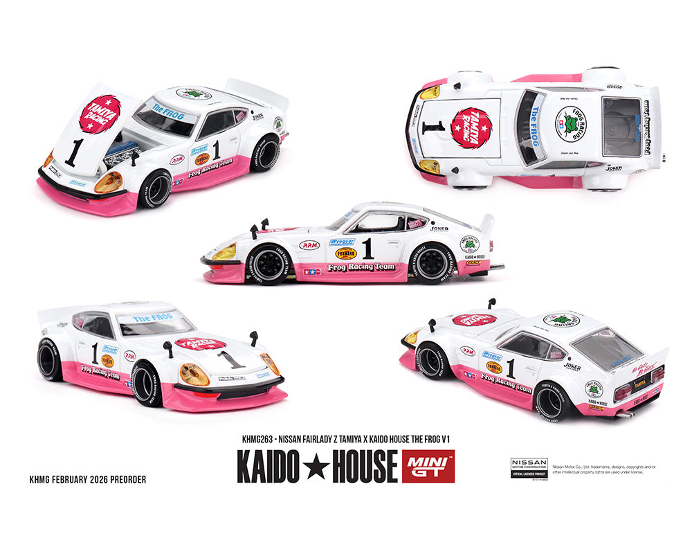 Kaido House x Tamiya Nissan Fairlady Z The Frog V1 White Pink KHMG263 Chase Chance