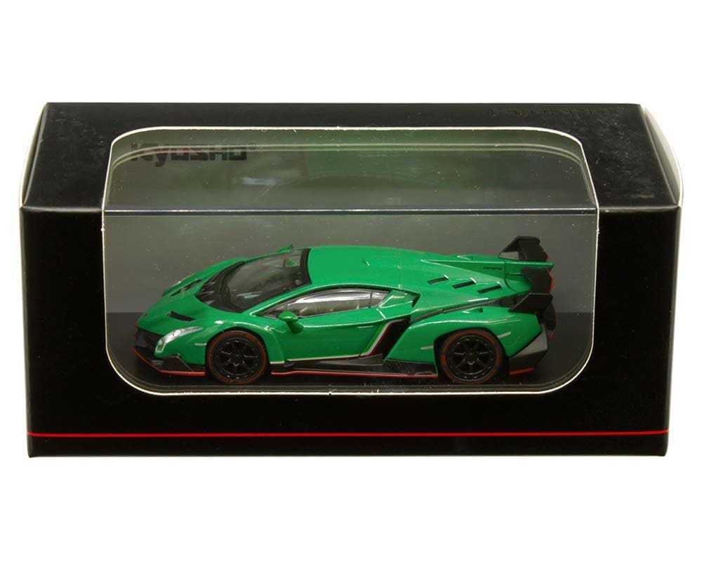 Kyosho 1:64 Lamborghini Veneno Green with Red Line