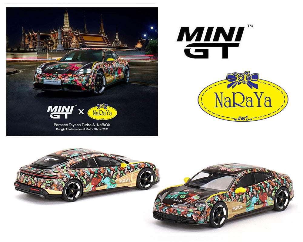 Mini GT 1:64 Porsche Taycan Turbo S NaRaYa #399 Limited Edition Bangkok International Motor Show 2021