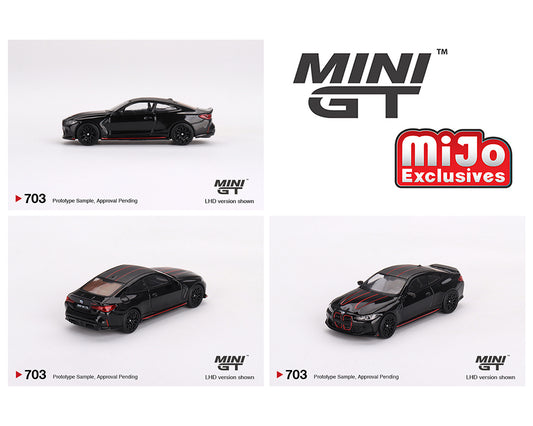 Mini GT 1:64 BMW M4 CSL Black Sapphire #703 MiJo Exclusives Preorder