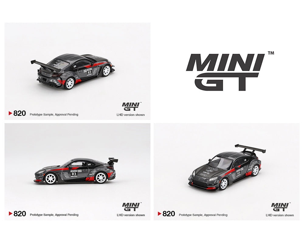 Mini GT #820 Toyota GR86 Larry Chen’s HKS Turbocharged GR86 Grey Preorder