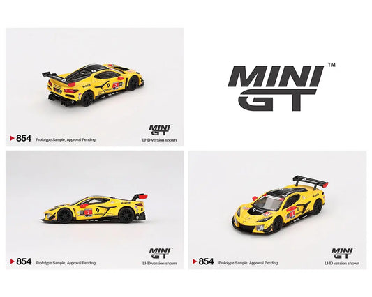 Mini GT #854 Chevrolet Corvette Z06 GT3.R #3 Corvette Racing by Pratt Miller Motorsports 2024 IMSA Daytona 24 Hrs Preorder