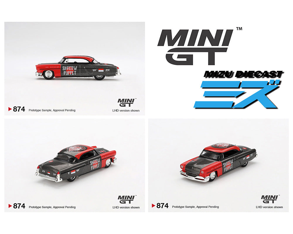 Mini GT x Mizu Diecast #874 Lincoln Capri Hot Rod 1954 Shadow Puppet Preorder