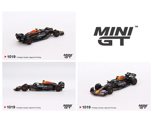 Mini GT #1019 Oracle Red Bull Racing RB20 #11 Sergio Pérez 2024 F1 2024 Bahrain GP 2nd Place Preorder
