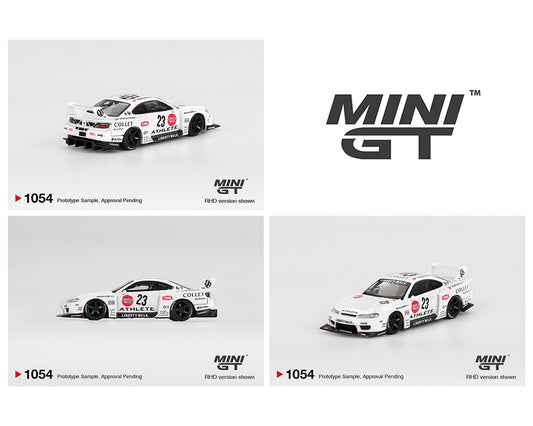 Mini GT #1054 Nissan LB-Super Silhouette S15 SILVIA ATHLETE White Preorder