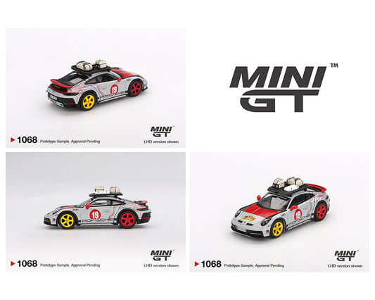 Mini GT #1068 Porsche 911 Dakar Mr. Darkar Silver Preorder