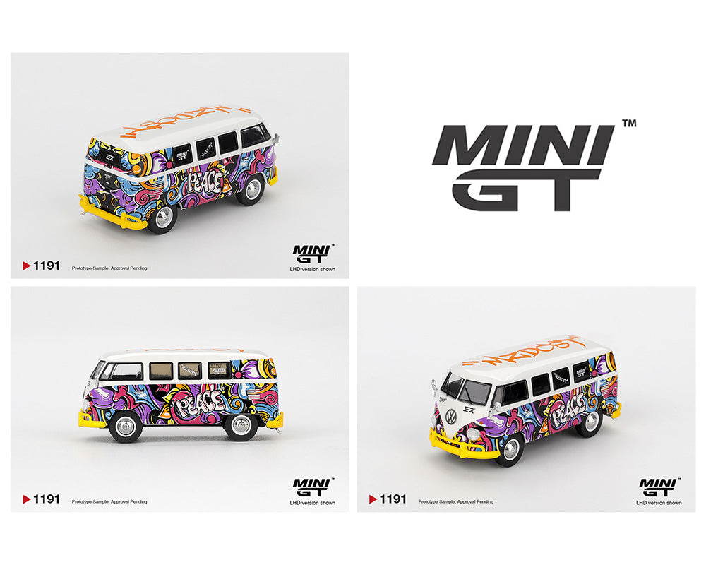 Mini GT #1191 Volkswagen T1 Microbus Mizu Design Mizu Diecast