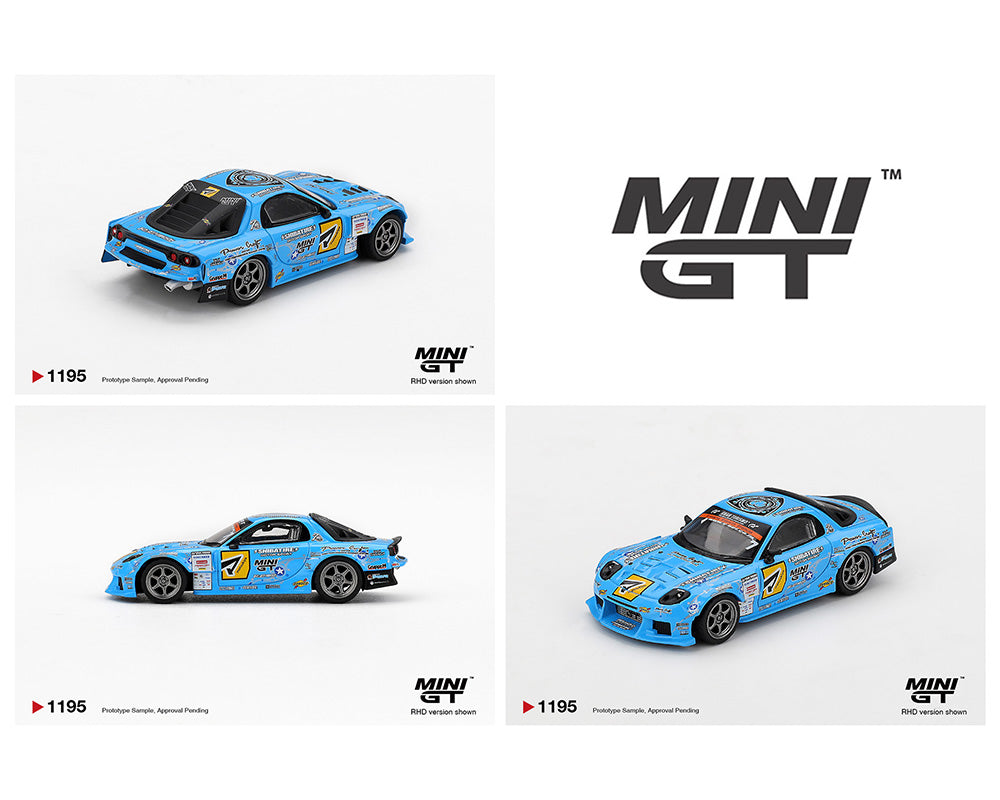 Mini GT #1195 Mazda RX-7 RE-Amemiya 2025 D1GP Blue