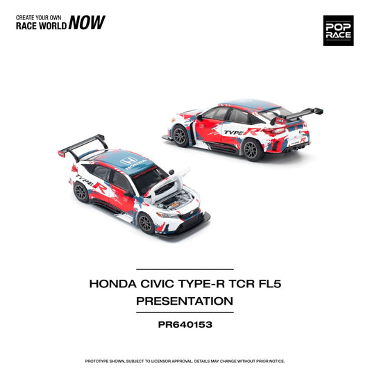 Pop Race Honda Civic Type-R TCR FL5 Presentation PR64-153 Preorder