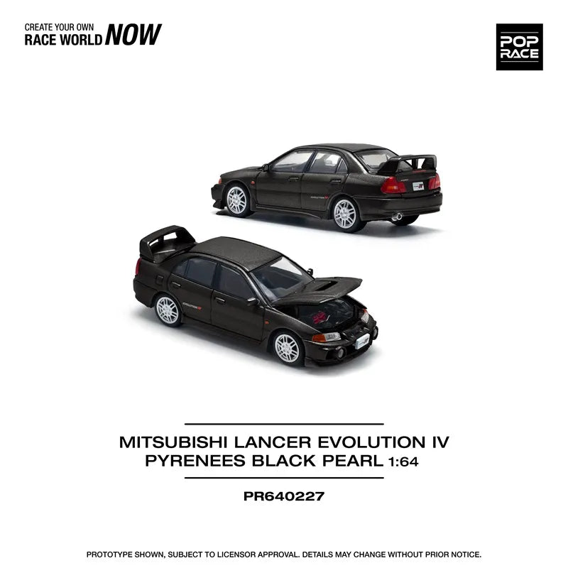 Pop Race Mitsubishi Lancer Evolution IV Black Pearl PR64-227