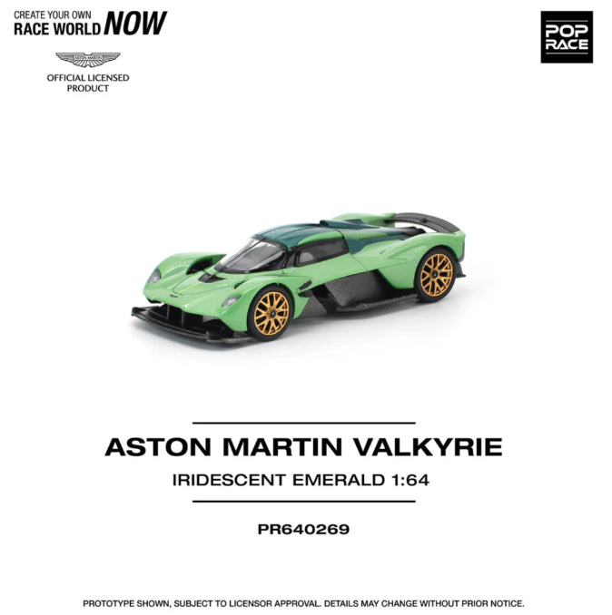 Pop Race Aston Martin Valkyrie Iridescent Emerald PR64-269