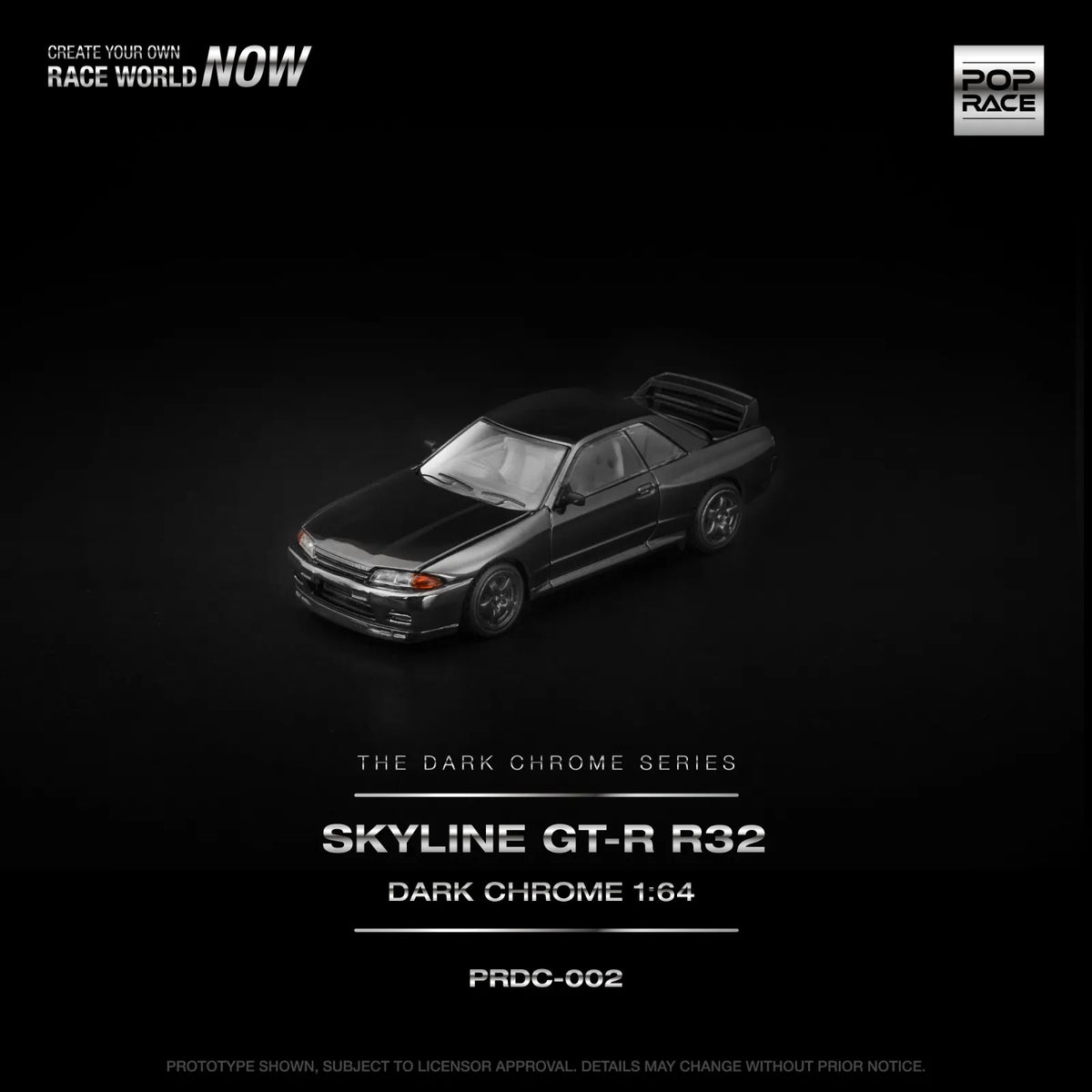 Pop Race The Dark Chrome Series Nissan Skyline GTR R32 PRDC-002
